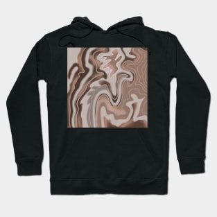 Brown fluid art Hoodie